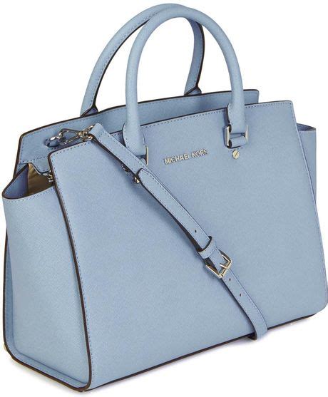 michael kors selma medium light blue|Michael Kors selma saffiano.